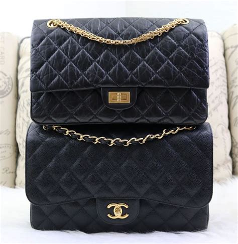 chanel timeless 2.55 difference|Chanel 2.55 reissue flap size.